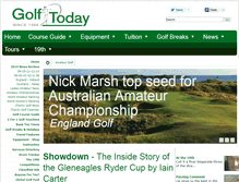 Tablet Screenshot of amateur-golf.com